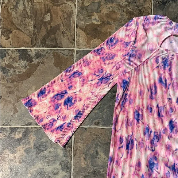 Bar III Pink and Purple Long Sleeve Dress - Picture 8 of 11